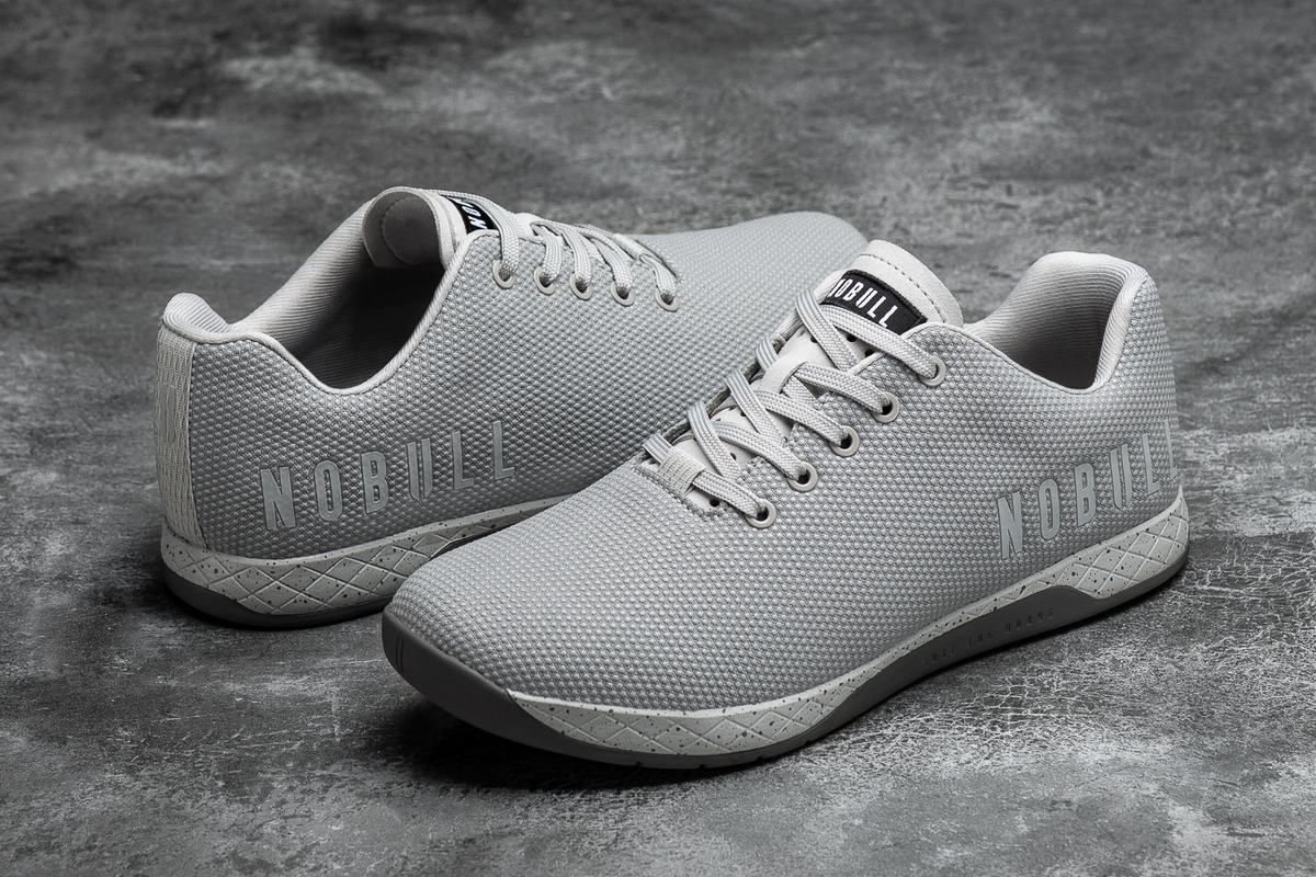 Nobull Superfabric Arctic Men's Trainers Dark Grey | Australia (ZO2674)